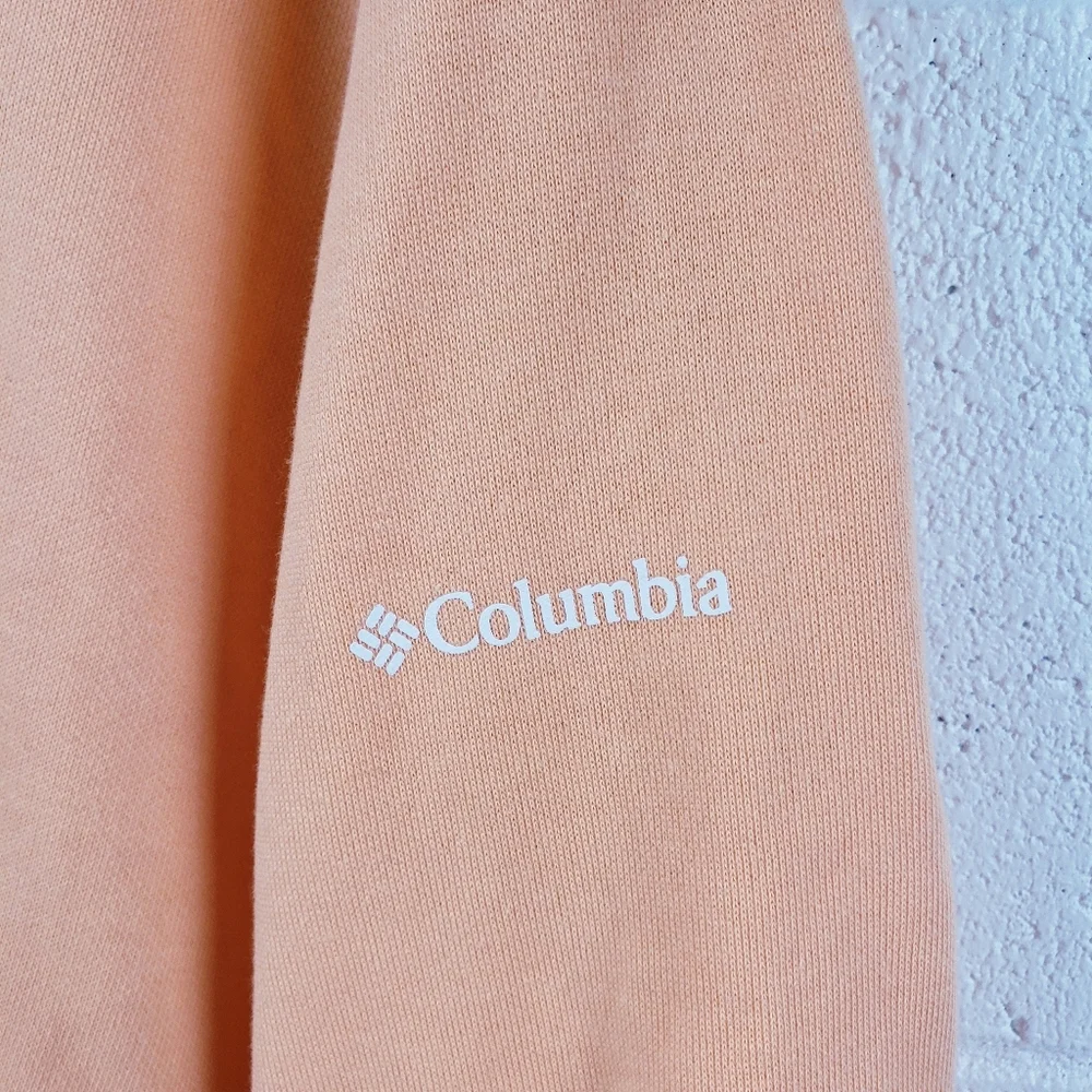 Columbia Women's 3X Trek French Terry Half Zip Pullover Sweatshirt Orange‎ - Picture 5 of 10